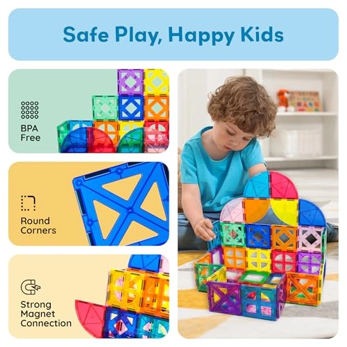 Magnetic Building Block Quarter Round and Window Set - 36 pcs