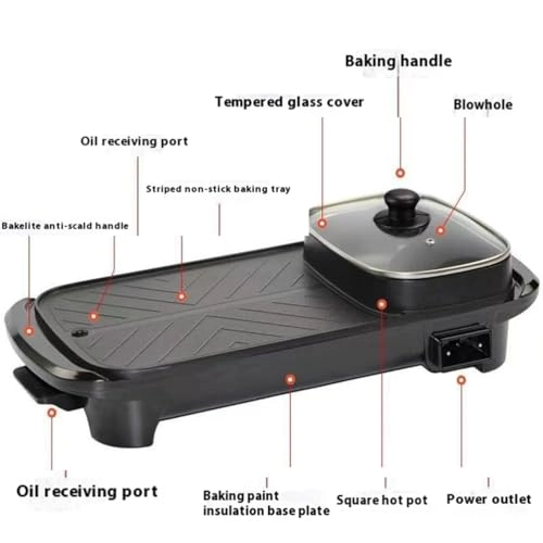 2-in-1 Electric Griddle