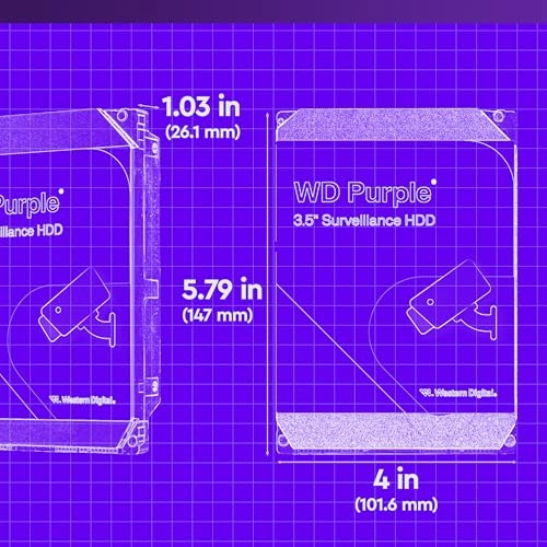 WD Purple 3.5" 5400rpm 64MB SATA (WD23PURZ-EC) - 2TB