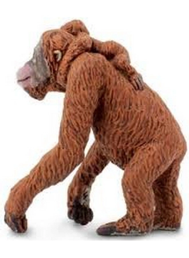 Orangutan with Baby Figurine - 2.5" Hand-Painted