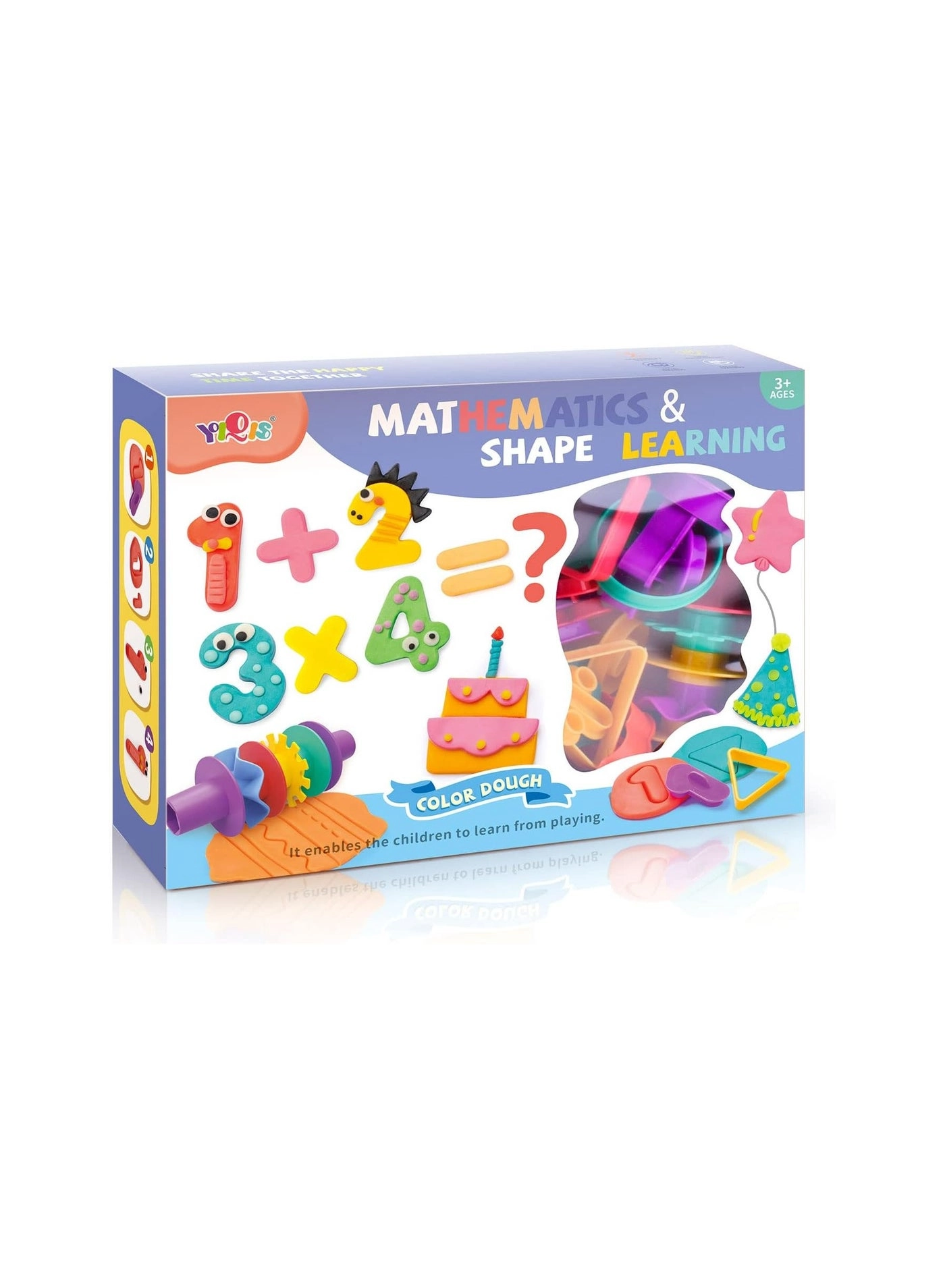 Mathematics and Shape Learning Color Dough Set - 3+