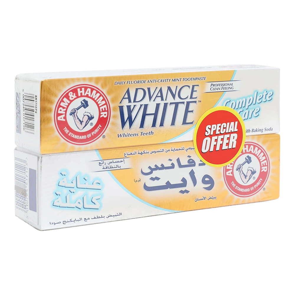 Advance White Complete Care Fluoride Toothpaste 2 x 115g