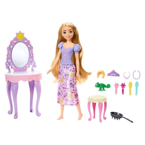 Rapunzel Doll - with Clothes Pascal 10 Movie-Inspired Accessories Ages 3+