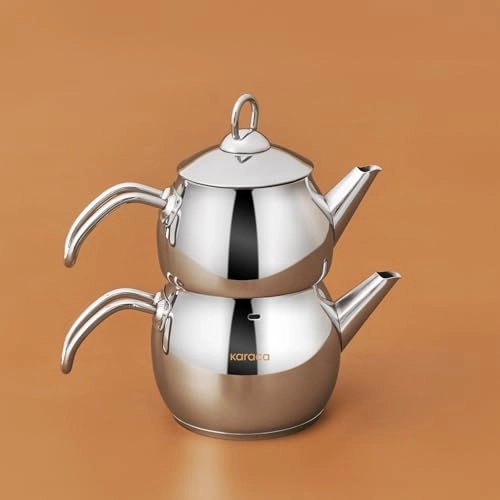 Adelya Teapot Set - Stainless Steel 1.3 lt 1.9 lt