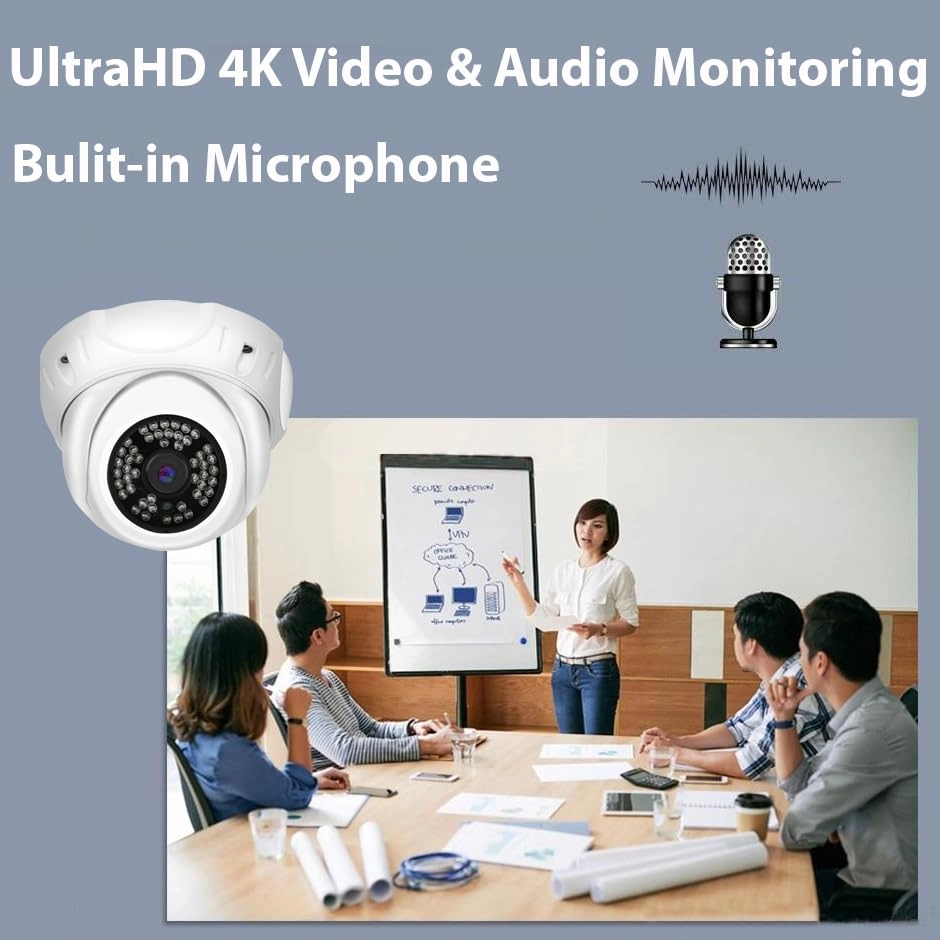 5508NP - 8 channels 3TB HDD + 8536IP - 4K 8MP + CAT60 - 60ft + CAT100 - 100m