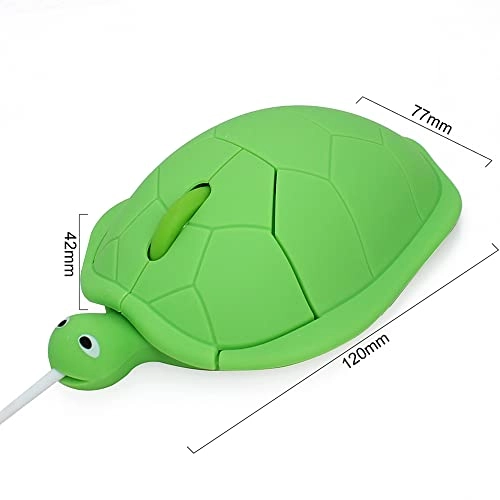 Turtle Shape Wired Mouse - USB
