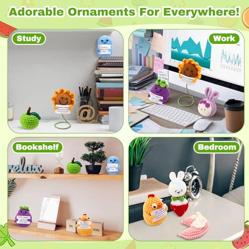 Emotional Crochet Dolls - 18 Pcs Multiple Colors Handmade