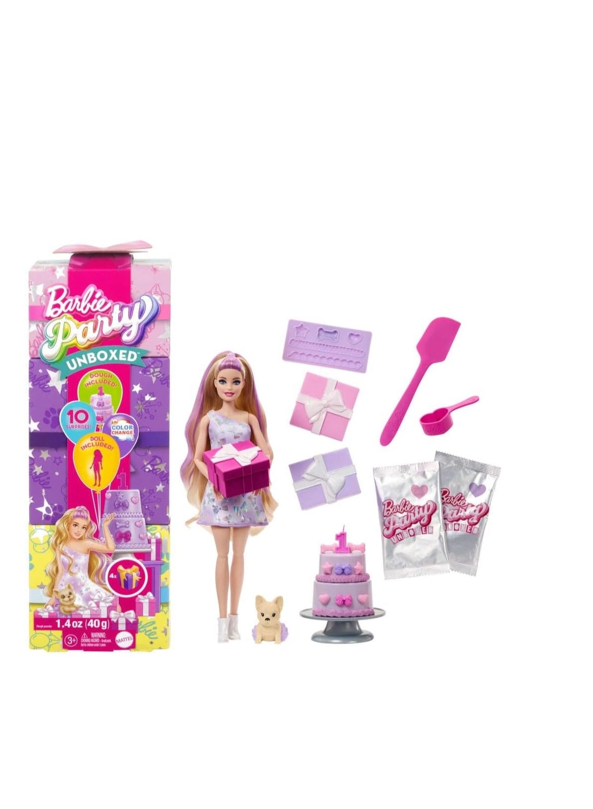 Birthday Bows Doll - 10 Surprises Colour Changing Effect Ages 3+