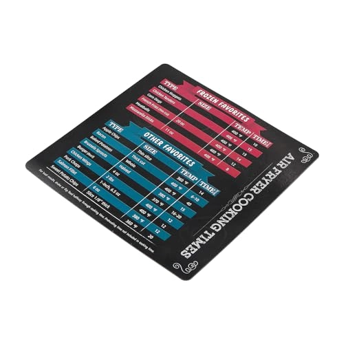 Air Fryer Cooking Times Chart - Plastic 2 Pcs