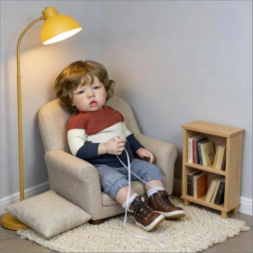 Liam Reborn Baby Doll - 20 inch Vinyl Boy Blonde Hair Ages 3+