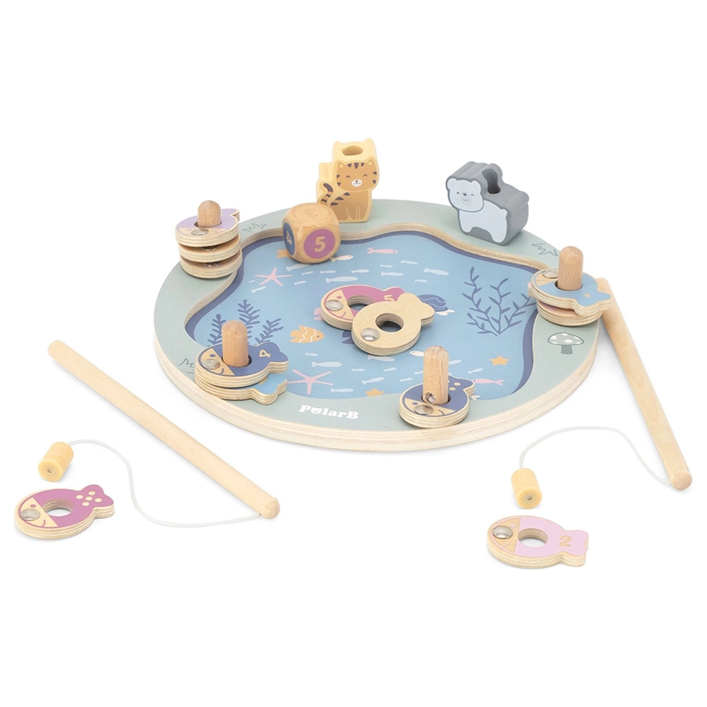 Magnetic Pond Fishing Game - 12 fish 2 fishing rods