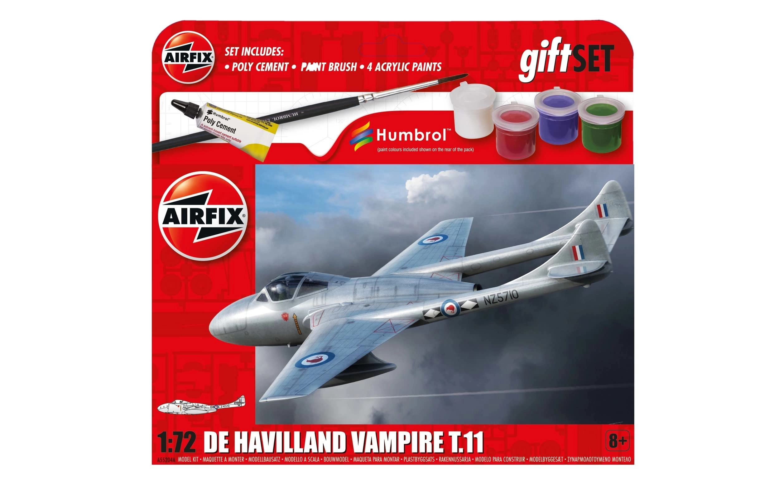 Airfix de Havilland Vampire T.11 Model Kit (B09S111VZX) - 1:72