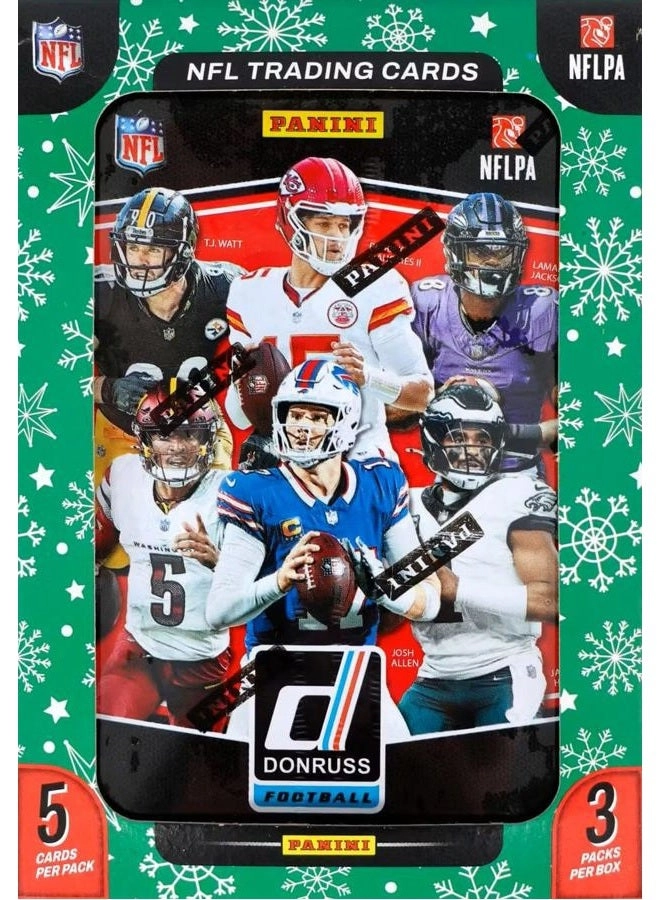 Panini Donruss Football - 5 Cards per Pack 3 Packs per Tin
