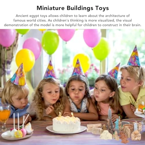 Miniature Ancient Buildings - Egyptian Pyramids Plastic