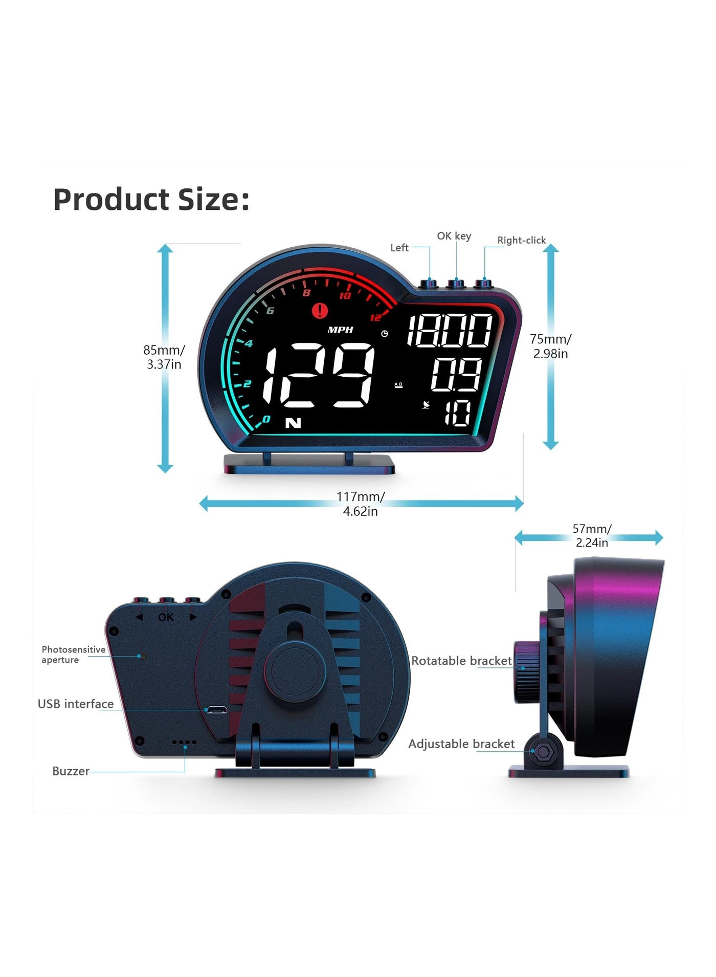 USB Digital Speedometer