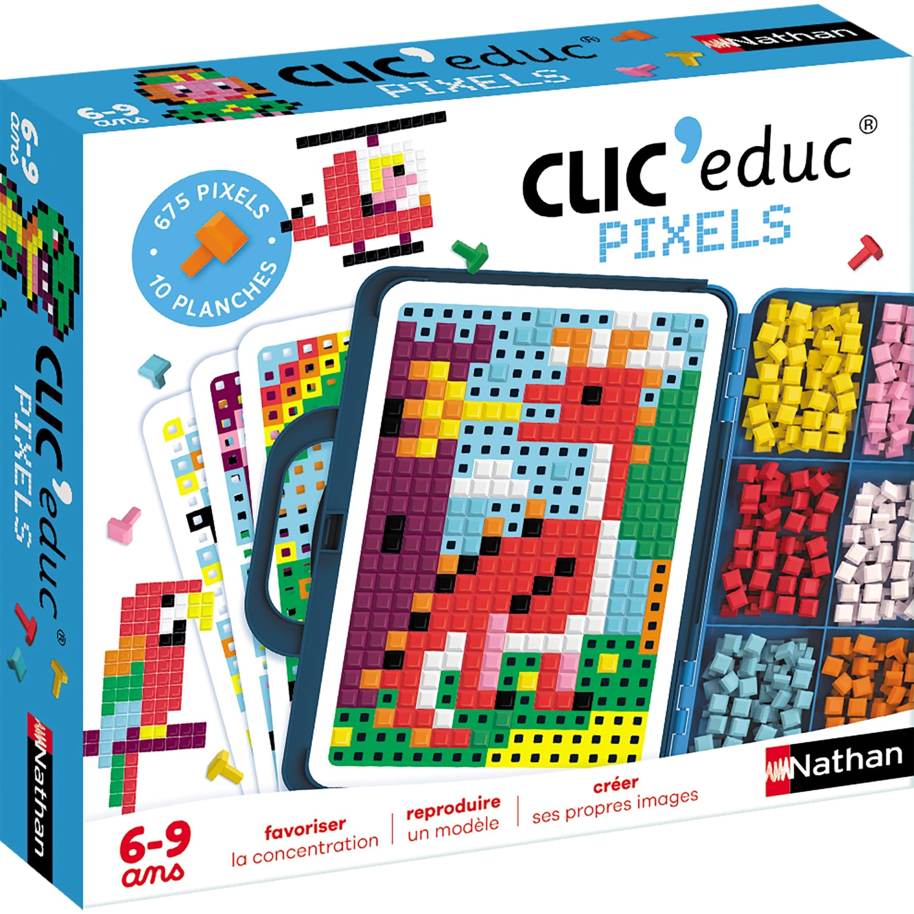 Dujardin Activity Boards with Pixel Stones - 5 and up 5 pieces