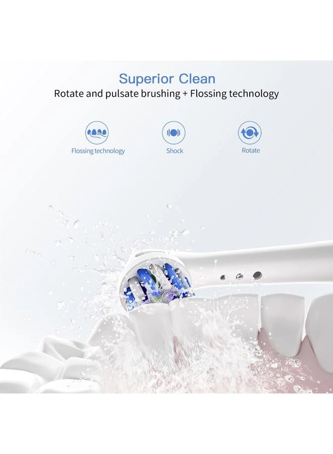 Precision Clean Brush Heads - 8 Pack Compatible with 7000Pro 10009600 500030008000