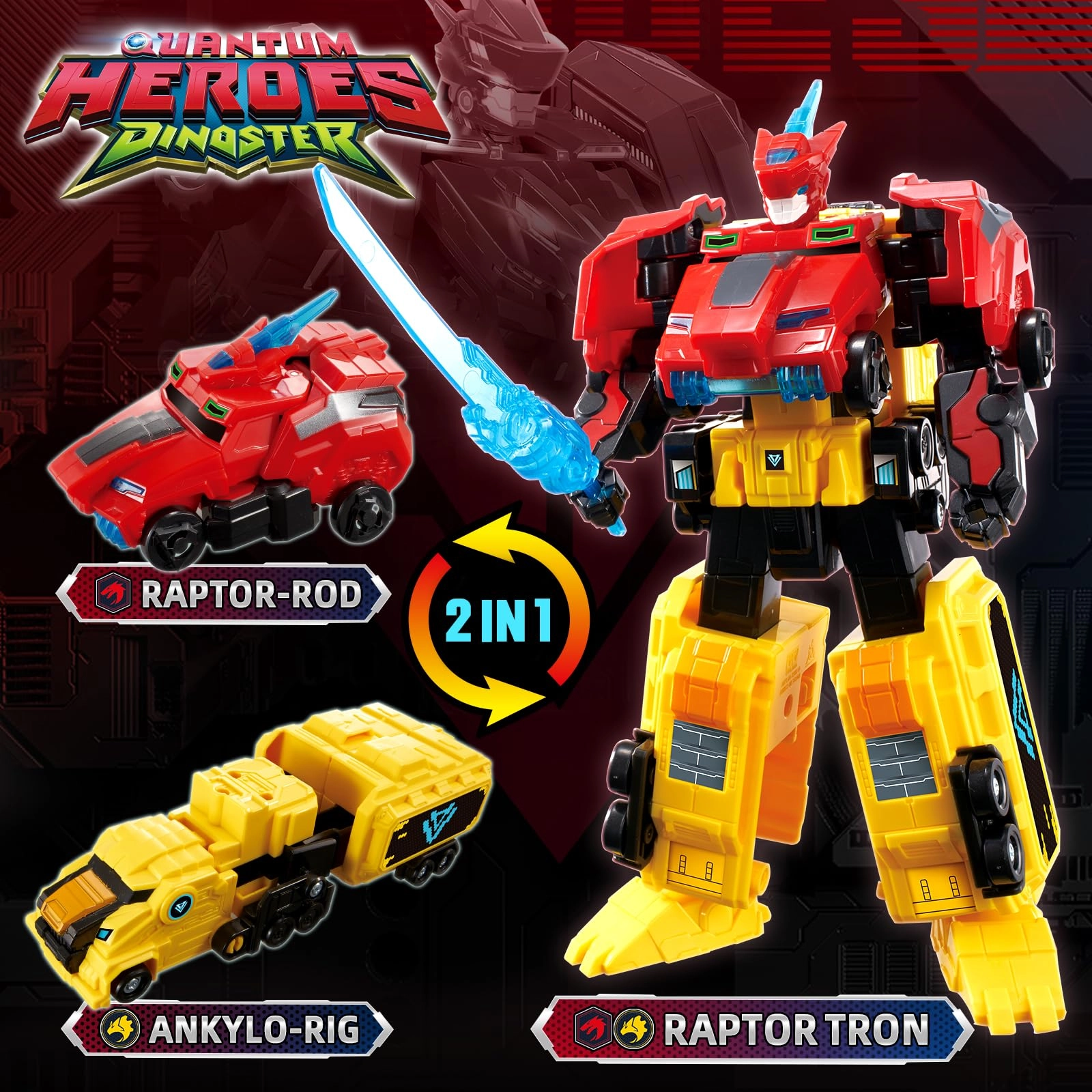 Raptor Tron - 6 Quantum Heroes Dinoster
