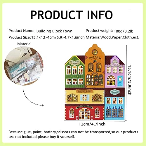 Miniature Wooden Dollhouse Furniture Kit - Creative Room 1:24