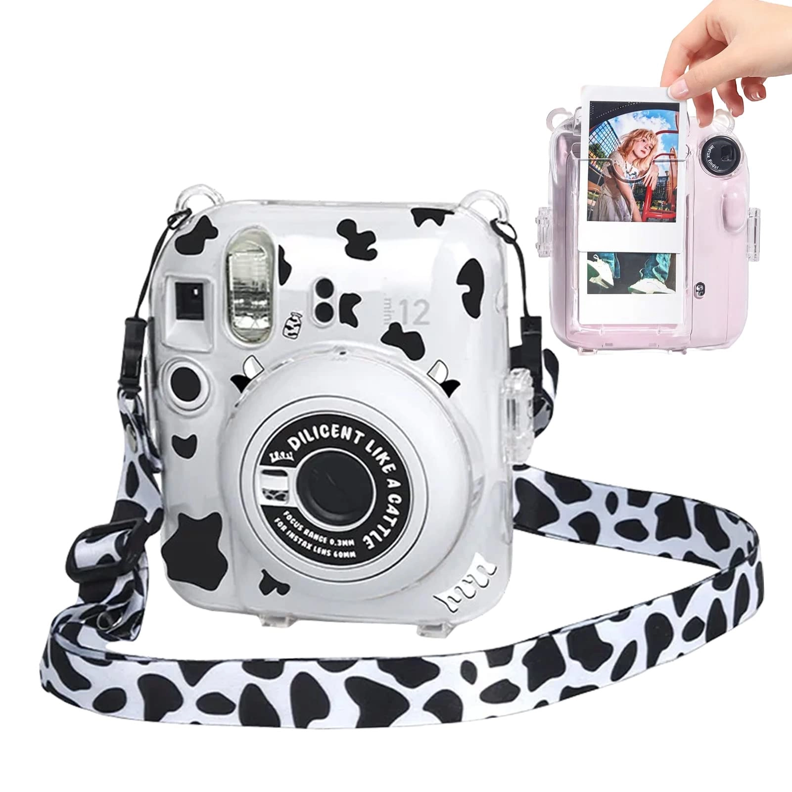 Kimyoaee Mini12 Clear Photo Case - Fujifilm Instax Mini 12 PP Transparent