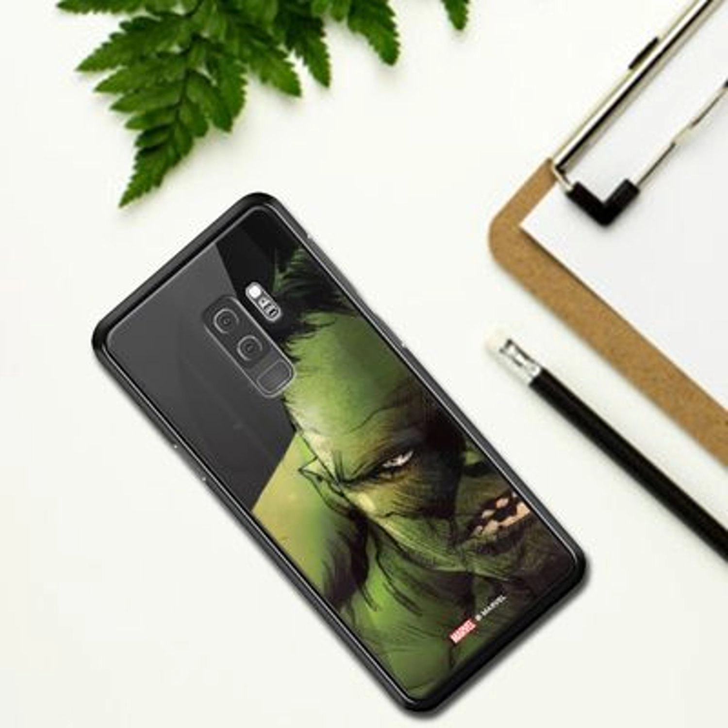 Hulk Half Profile Face Back Case for Galaxy S9 Plus