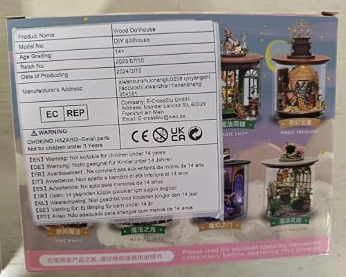 Miniature Dollhouse Kit - Dark magic mixed with gothic 1：24