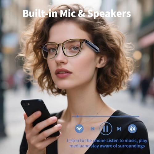 Smart Bluetooth Audio Glasses - Dual Speaker Open Ear