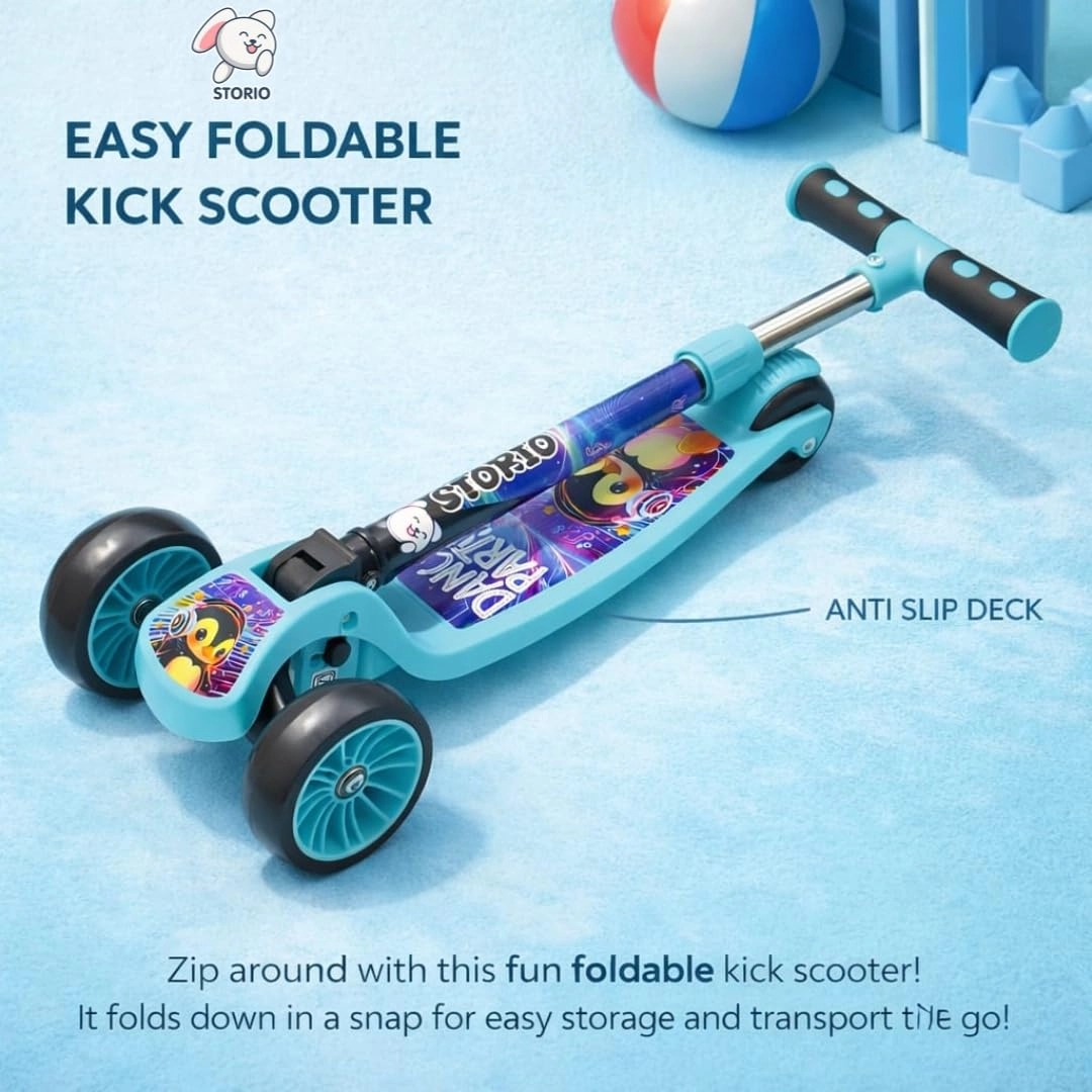 Scooty - 3-Wheel Foldable Adjustable Handle