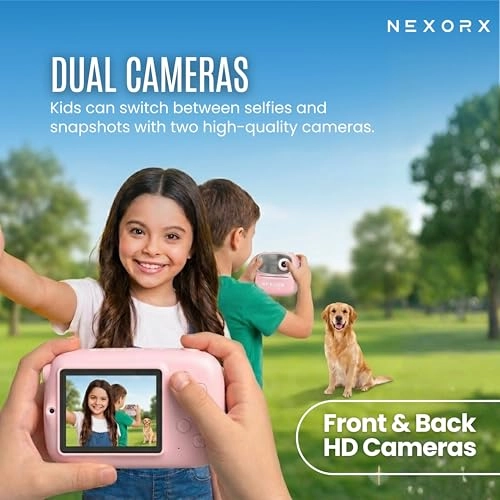 FunFoto - 1080P Dual HD 2.4-inch IPS Thermal Printing