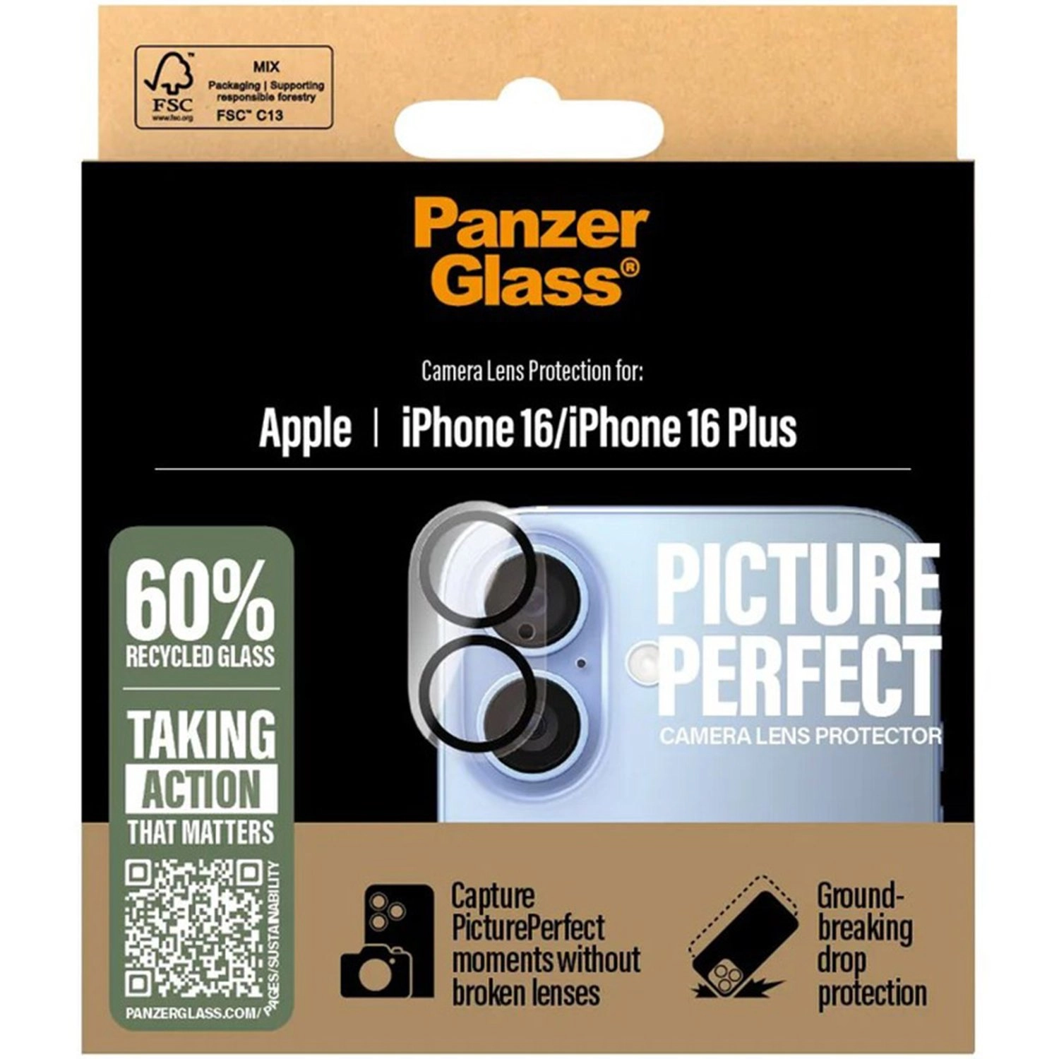 Clear Camera Lens Protector for iPhone 16 / iPhone 16 Plus