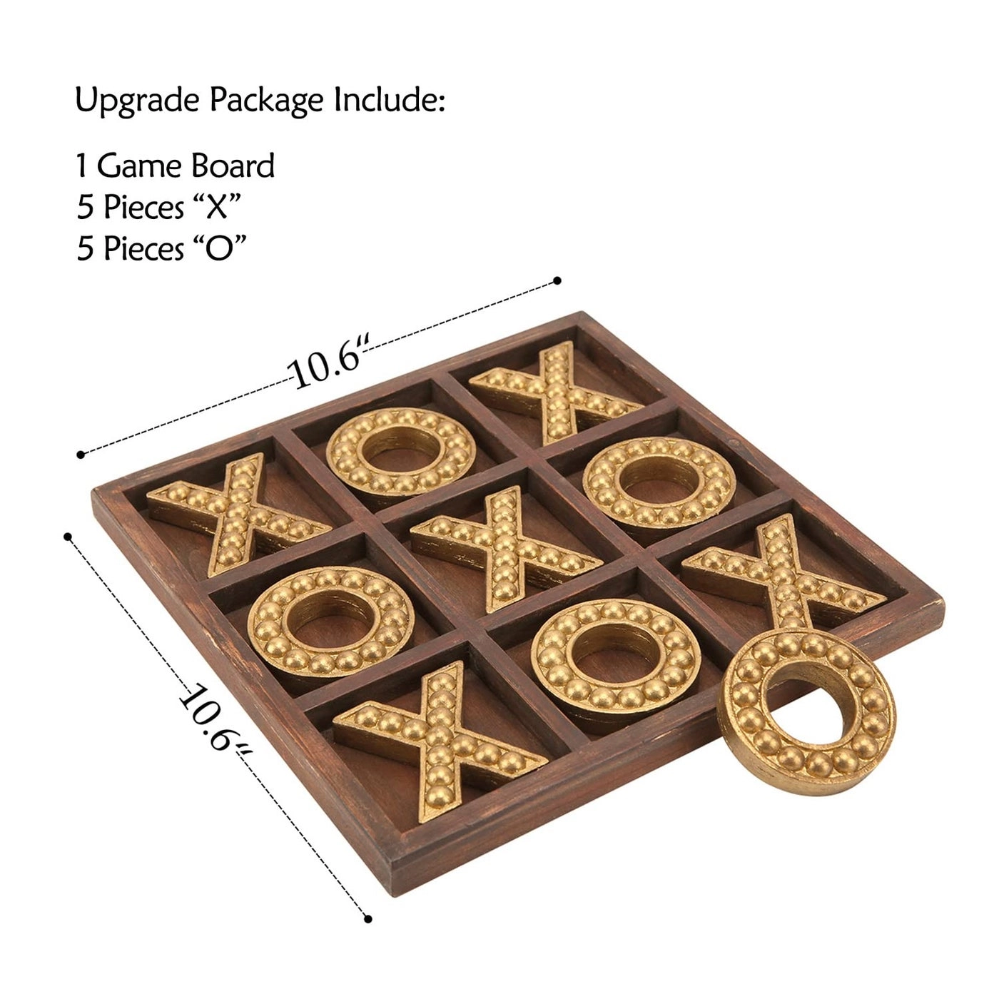 Tic Tac Toe - Cute Bear Decorative Wooden Travel