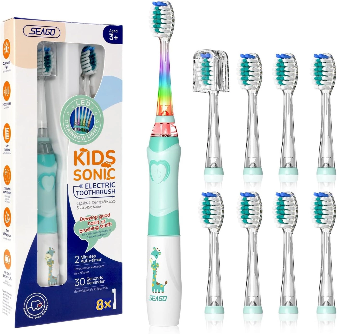 SG977 - Kids 2 Mins Timer 4 Brush Heads