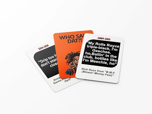 Who Said Dat - English 15 years and up