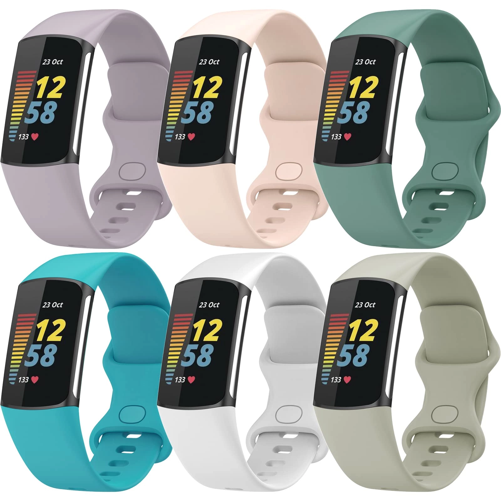 Silicone Watch Band for Fitbit Charge 5