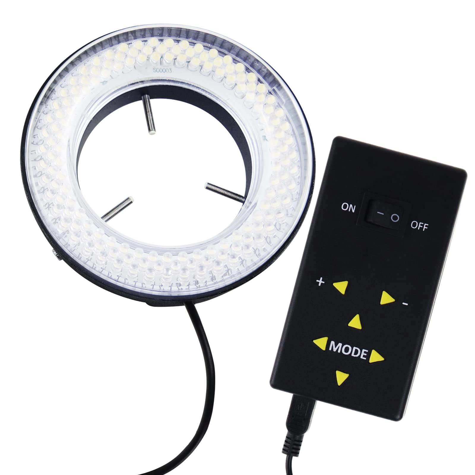 TekcoPlus Ltd 144 Macro LED Ring Flash and Ring Light - 98mm 61mm