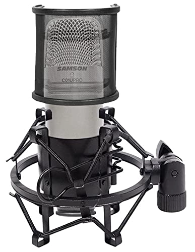C01U Pro - USB+XLR Microphone Large Diaphragm + RockPop Curve - Wired Microphone + RockShock - Wired Microphone