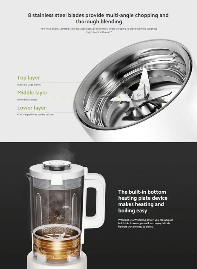 Smart Blender - Hot & Cold Dual-Mode, 9-Speed Precision Control, OLED Touch Display