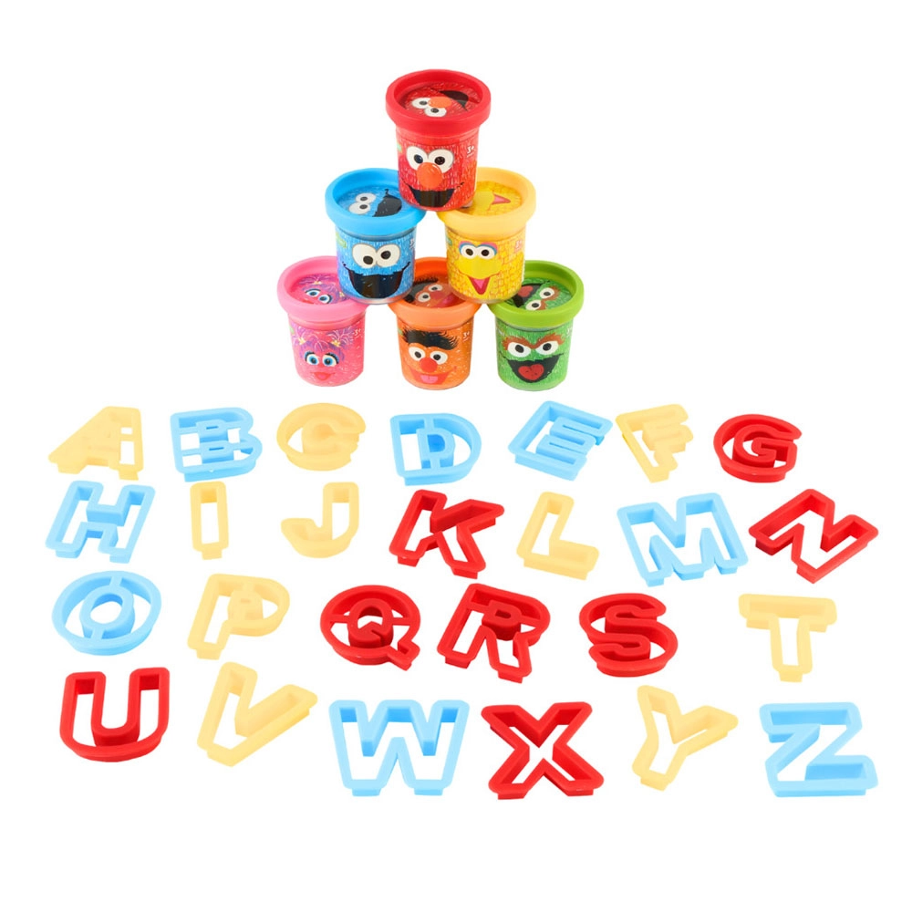 Sesame Street Learning Letters With Dough - 3+ 32 Pcs