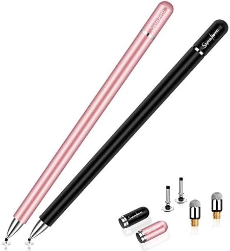 STYLUSHOME Stylus for iPad - 2 Pcs Magnetic Disc Black/Rose Gold