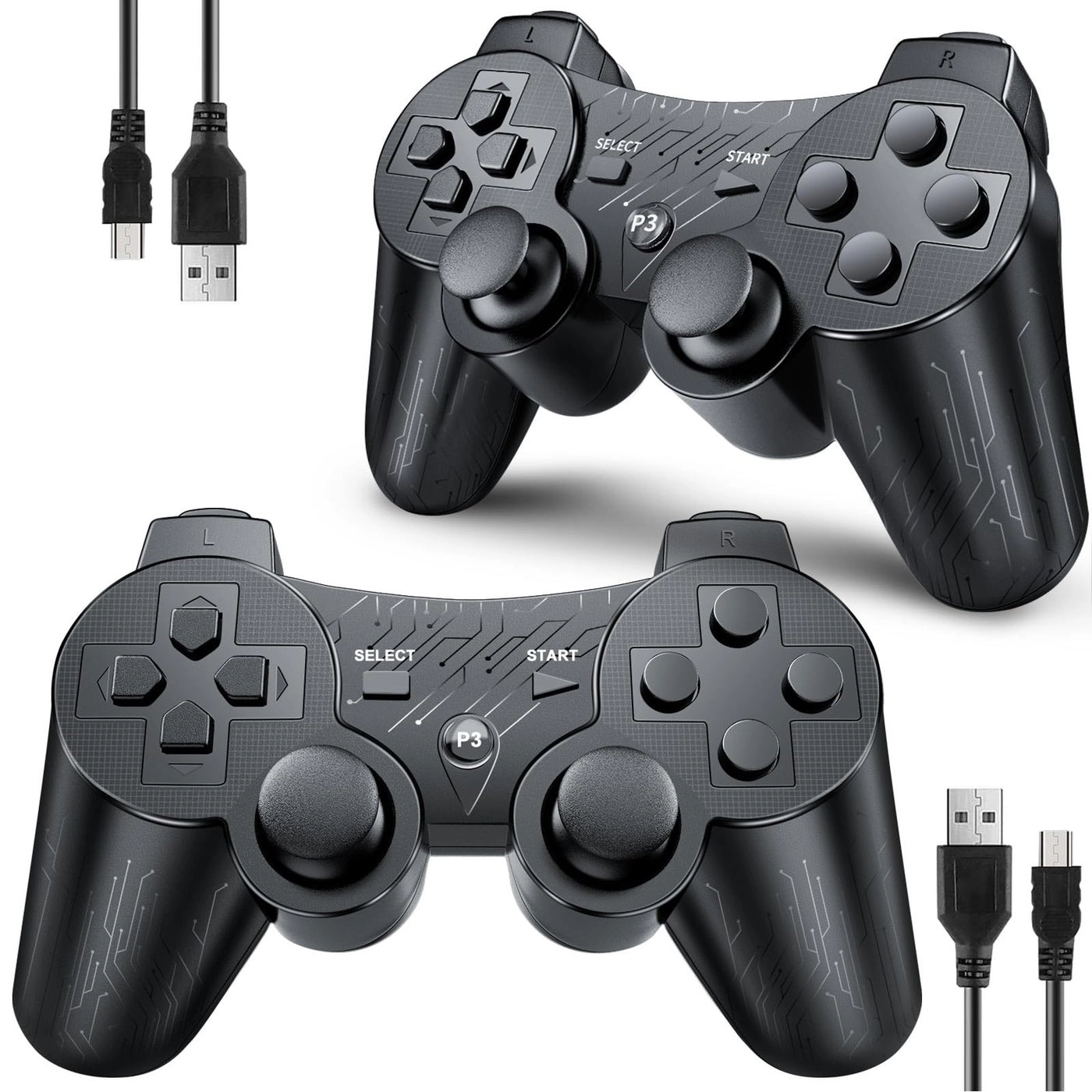 Controller - Black + Red PS3 Pack