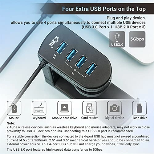 Headphone Stand - 360° rotating Clamp 10-40mm