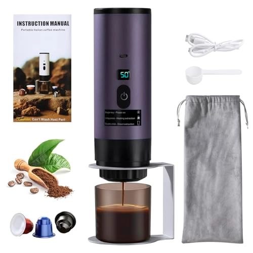 Portable Coffee Maker - ground coffee, NS and DG capsules