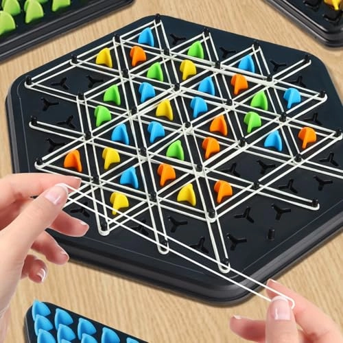 Chain Triangle Chess - Rubber Band Educational