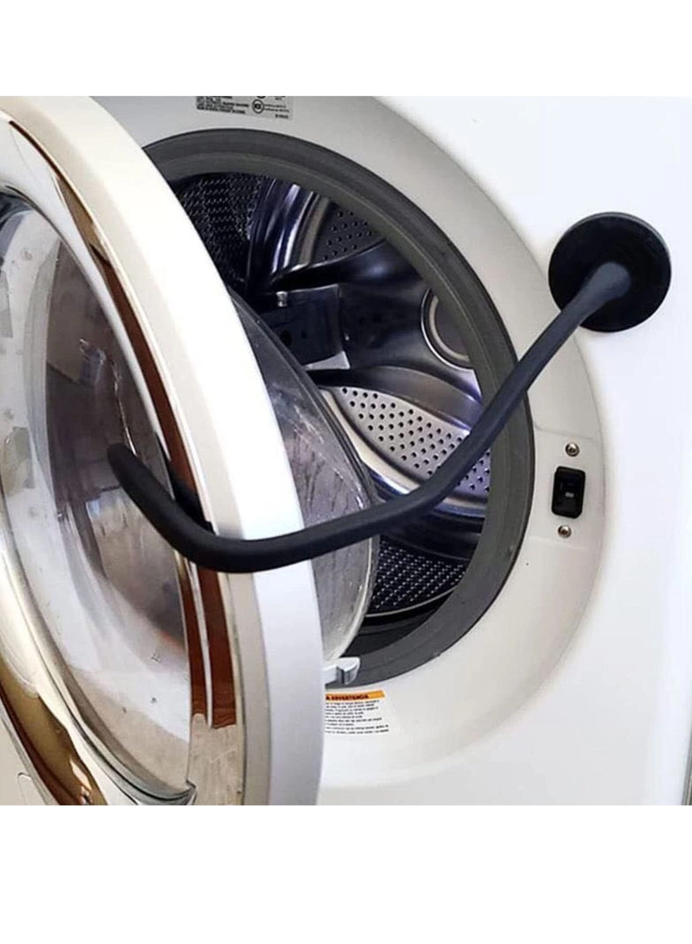 Front Load Washer Door Prop - Magnetic Suction Cup Flexible Hose