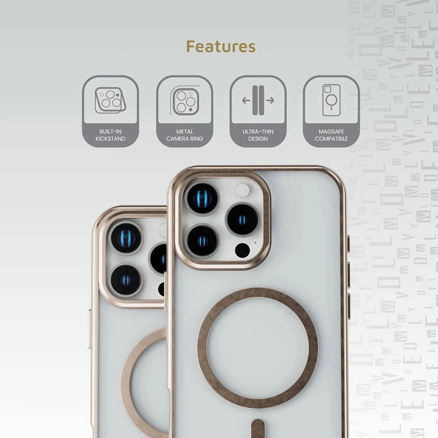 Elio PC Case with MagSafe for iPhone 16 Pro