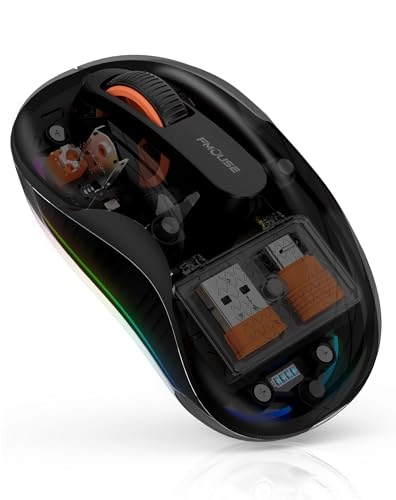 Transparent RGB Tri-Mode Mouse - Wireless