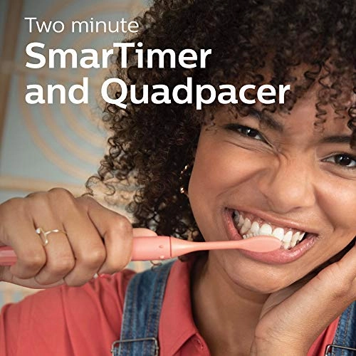 One Battery Toothbrush - Miami Coral 3 month battery life 2 Minute Timer