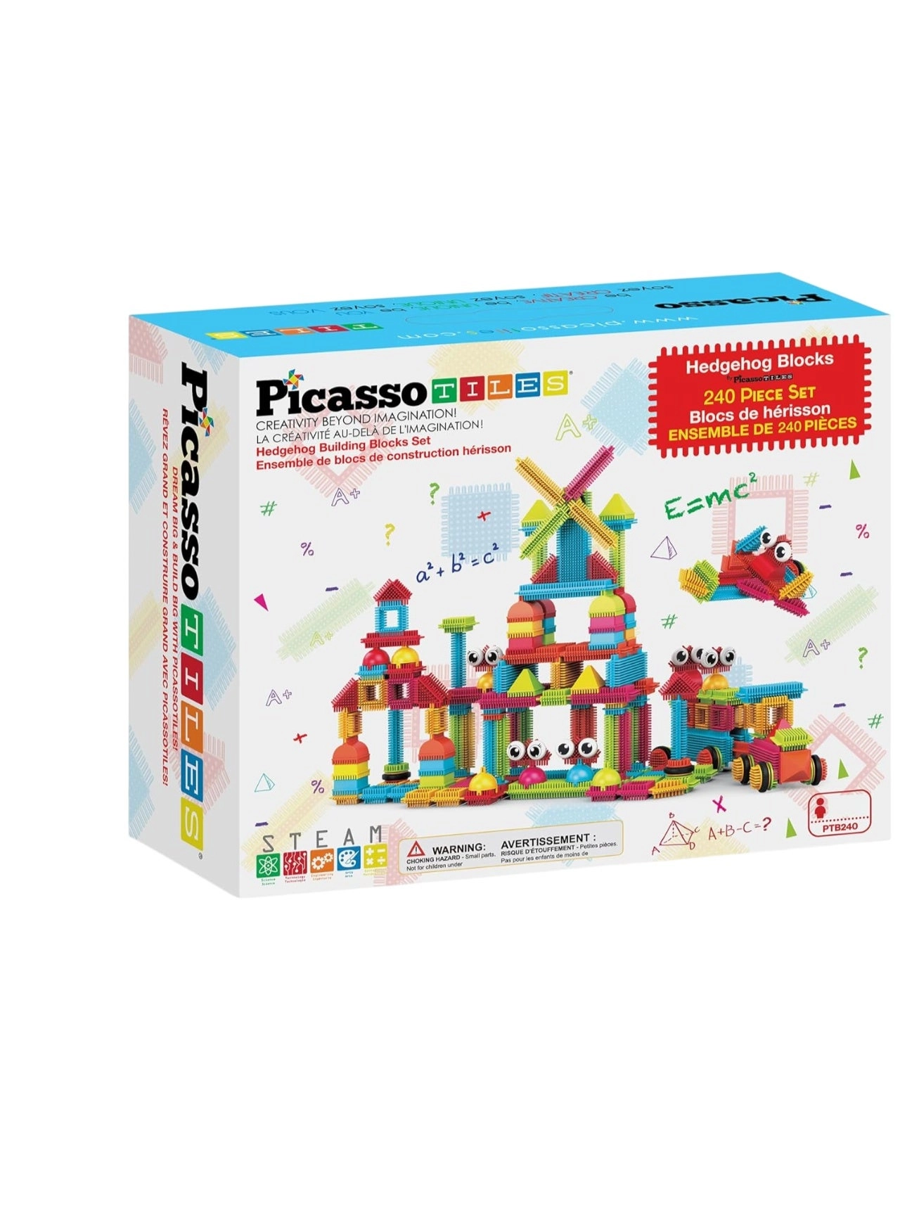 PicassoTiles Magnetic Blocks Hedgehog Set - Hedgehog 240pcs