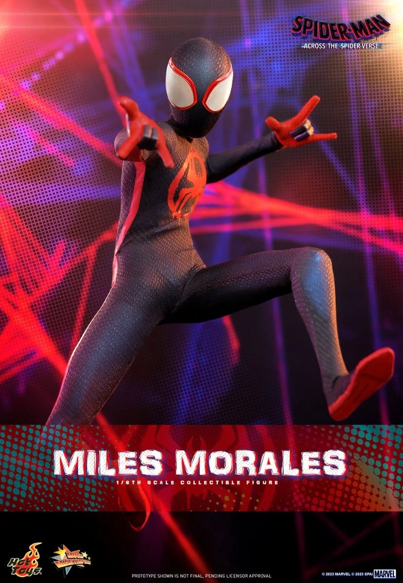 Miles G Morales - Spider-Man: Across the Spider-Verse Sixth Scale Action Figure - LED light-up Prowler gauntlets