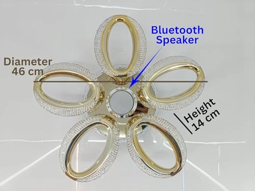 Modern Crystal LED Ceiling Light - Warm/White/Neutral Dimmable